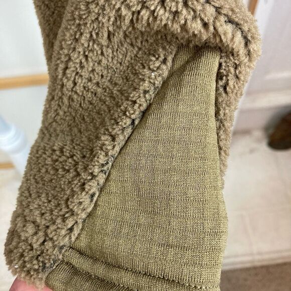 Vintage Polartec textured 1/4 zip jacket w/ quilted sides and cuffs oversized - Picture 5 of 9